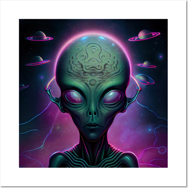 The Neurotic Alien Wall Art by Neurotic